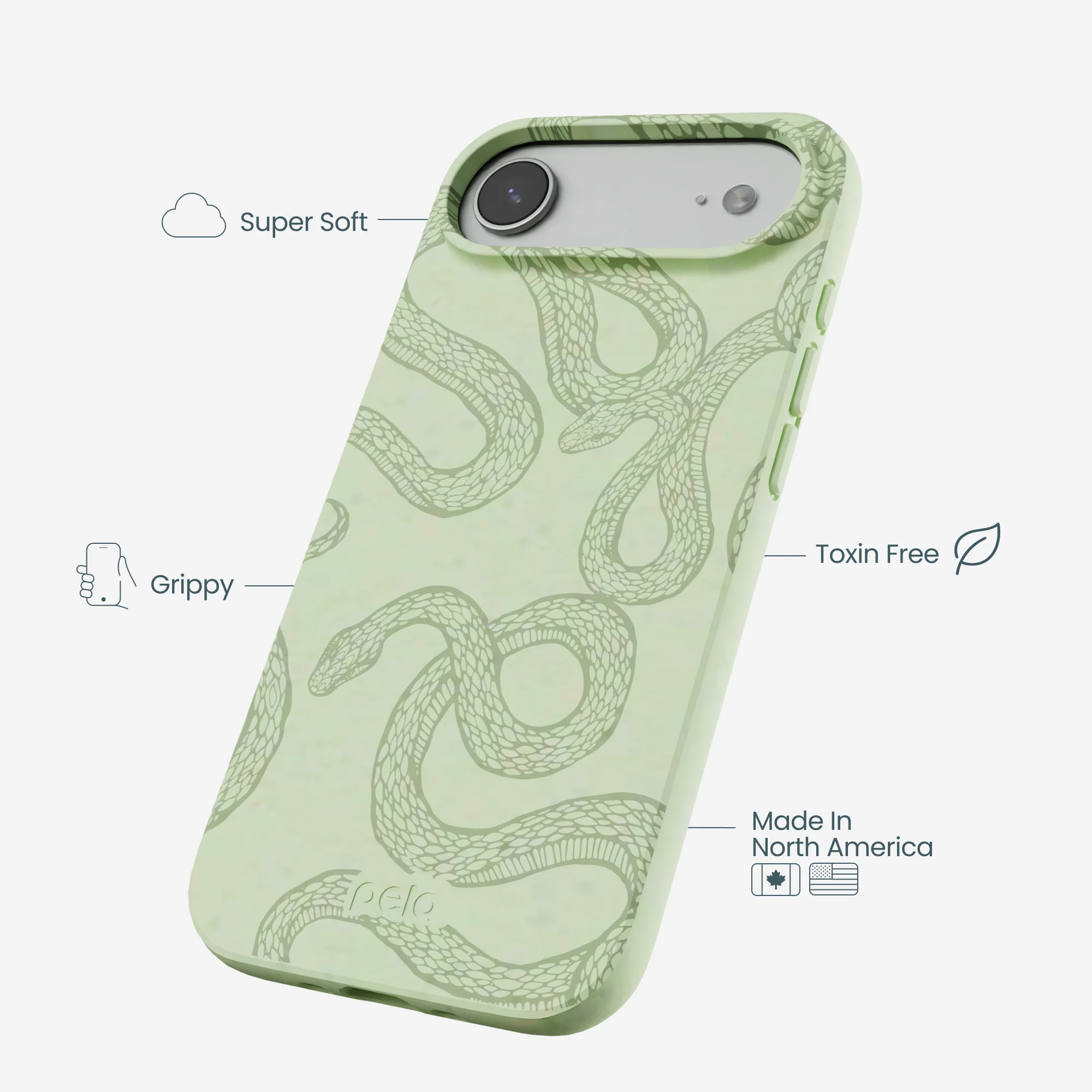 Sage Green Snaky iPhone Air Case - Image 4
