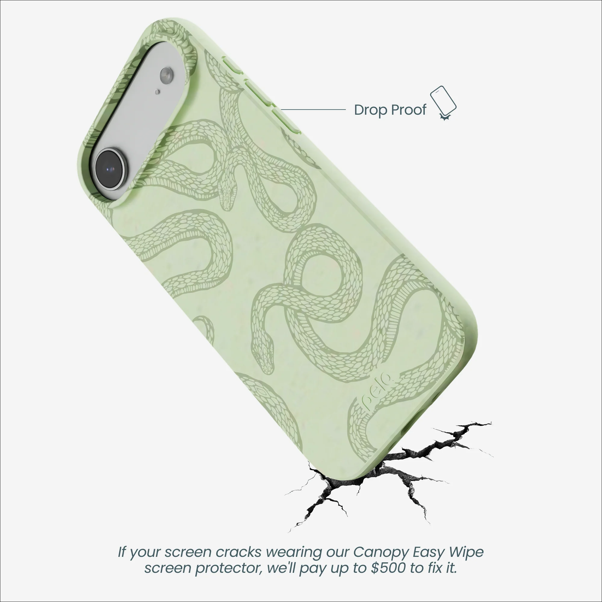 Sage Green Snaky iPhone Air Case - Image 5