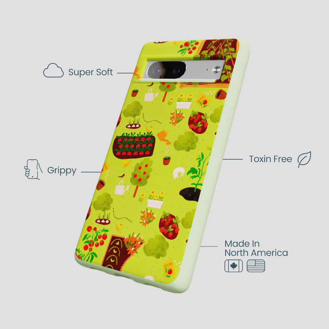 Sage Green Spring Garden Google Pixel 7 Case - Image 3