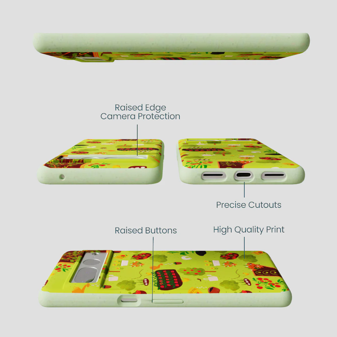Sage Green Spring Garden Google Pixel 7 Pro Case - Image 2