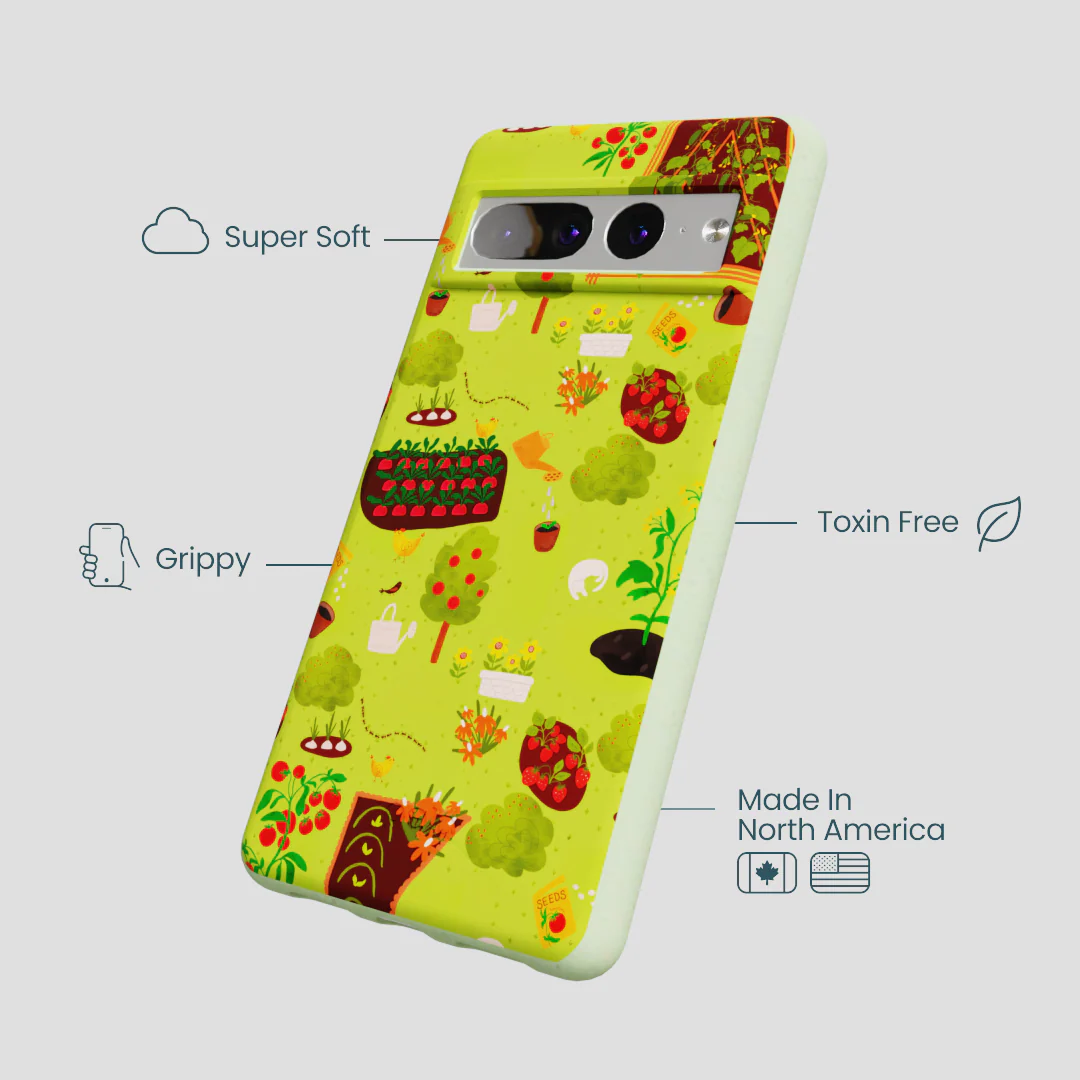 Sage Green Spring Garden Google Pixel 7 Pro Case - Image 3