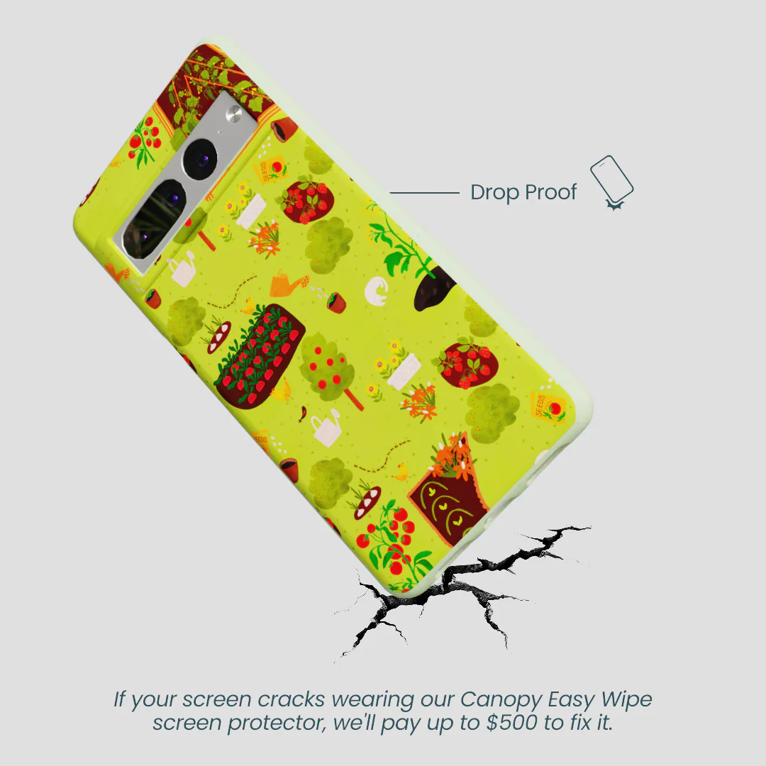 Sage Green Spring Garden Google Pixel 7 Pro Case - Image 4