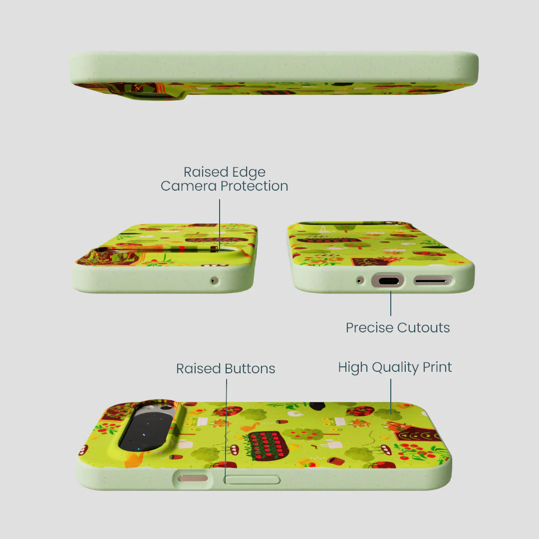 Sage Green Spring Garden Google Pixel 9/9 Pro Case - Image 2