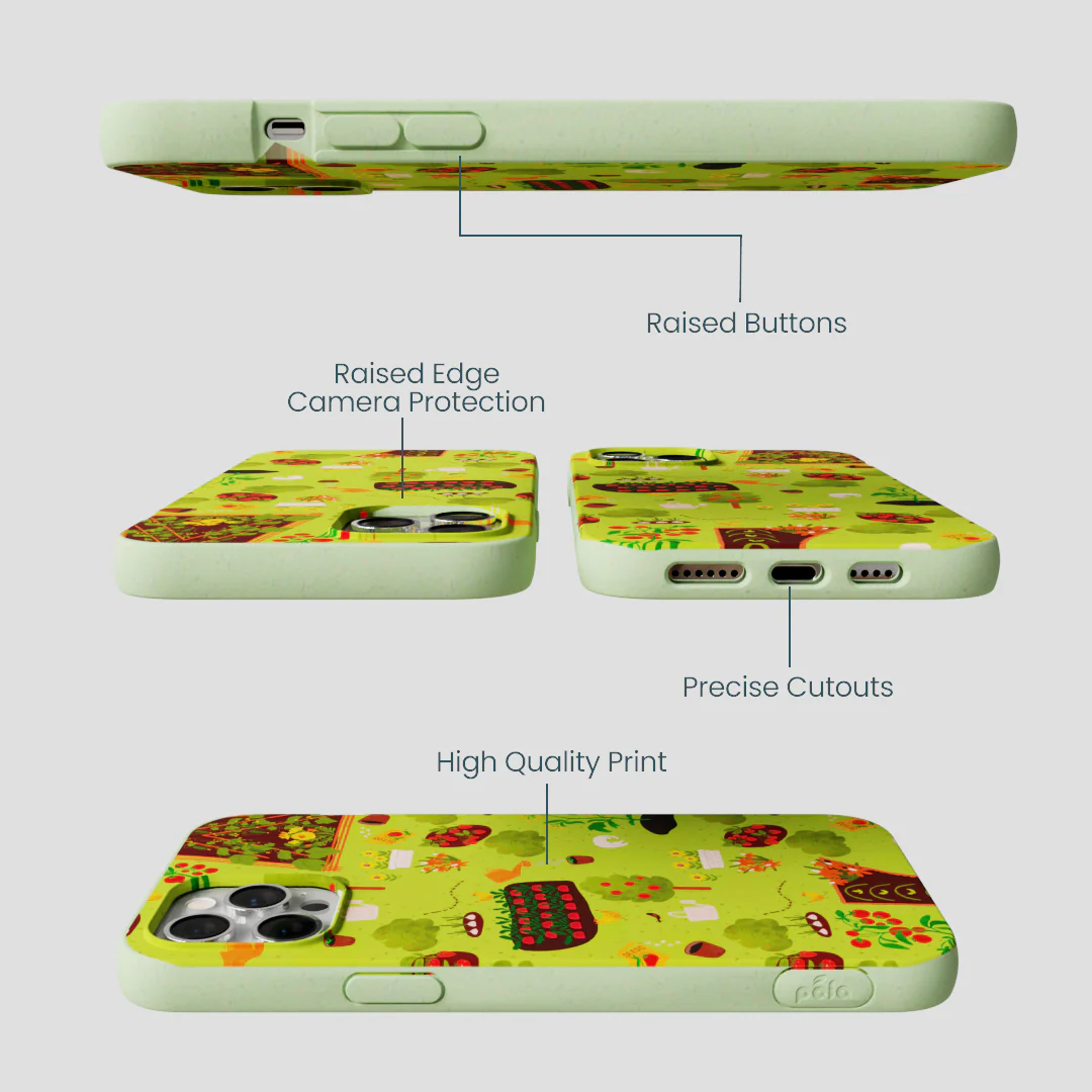 Sage Green Spring Garden iPhone 12 Pro Max Case - Image 2