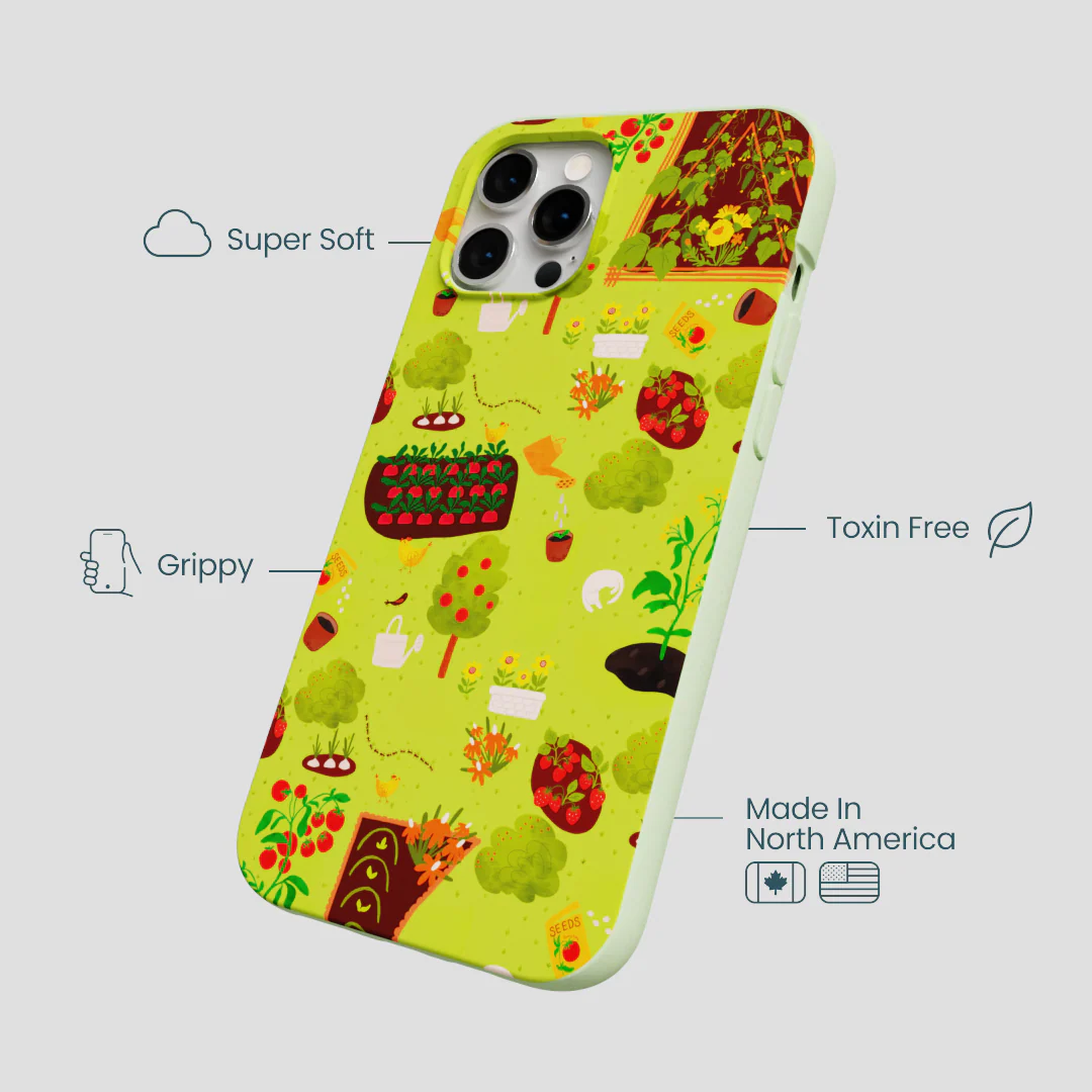 Sage Green Spring Garden iPhone 12 Pro Max Case - Image 3