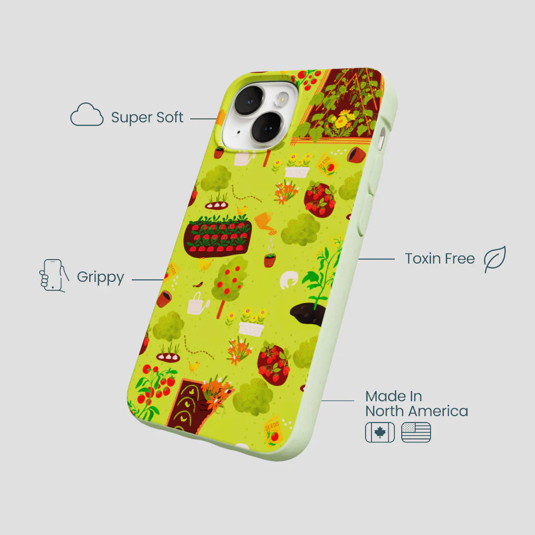 Sage Green Spring Garden iPhone 13 Case - Image 4