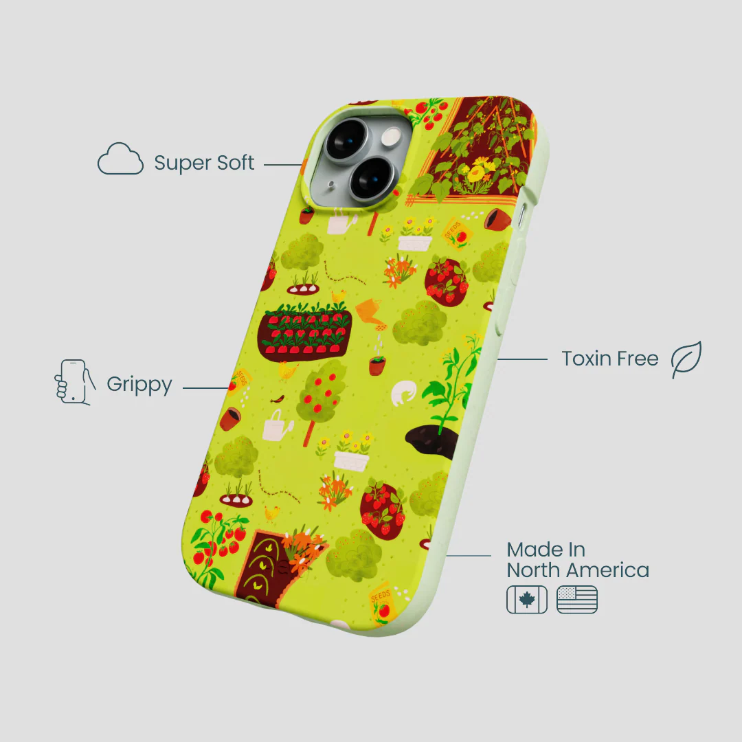 Sage Green Spring Garden iPhone 14 Case - Image 4