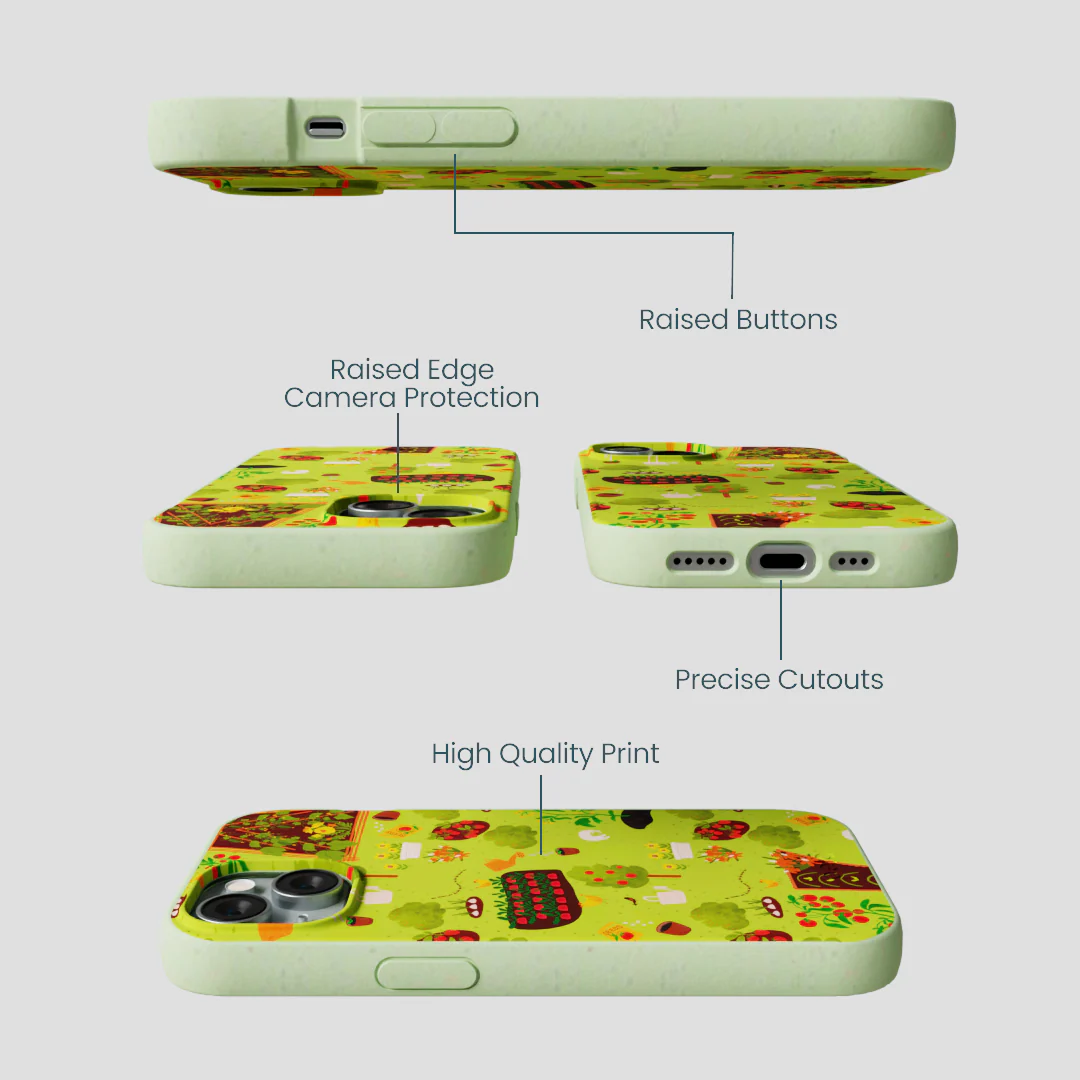 Sage Green Spring Garden iPhone 15 Case - Image 3