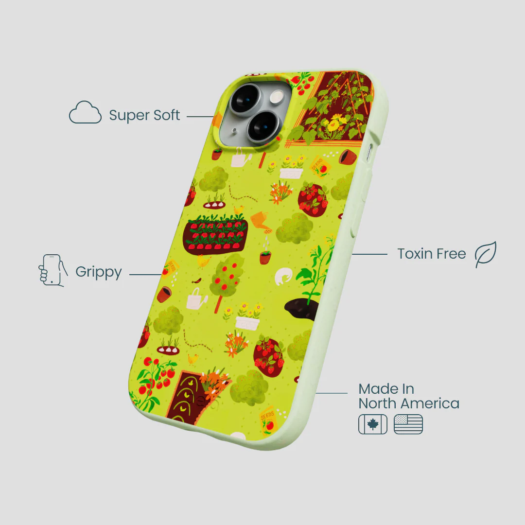 Sage Green Spring Garden iPhone 15 Case - Image 4