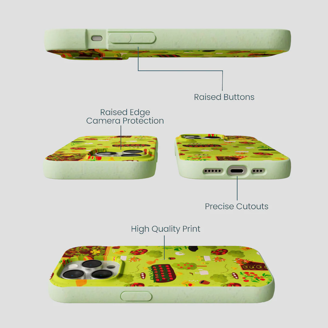 Sage Green Spring Garden iPhone 15 Pro Case - Image 3