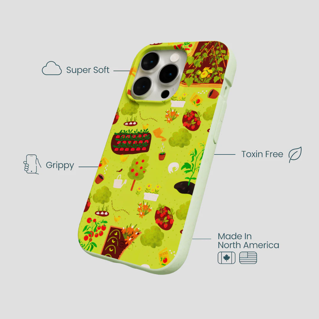 Sage Green Spring Garden iPhone 15 Pro Case - Image 4