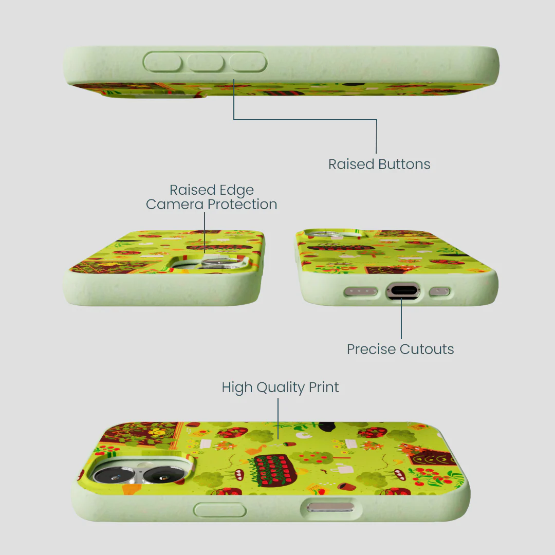 Sage Green Spring Garden iPhone 16 Case - Image 3