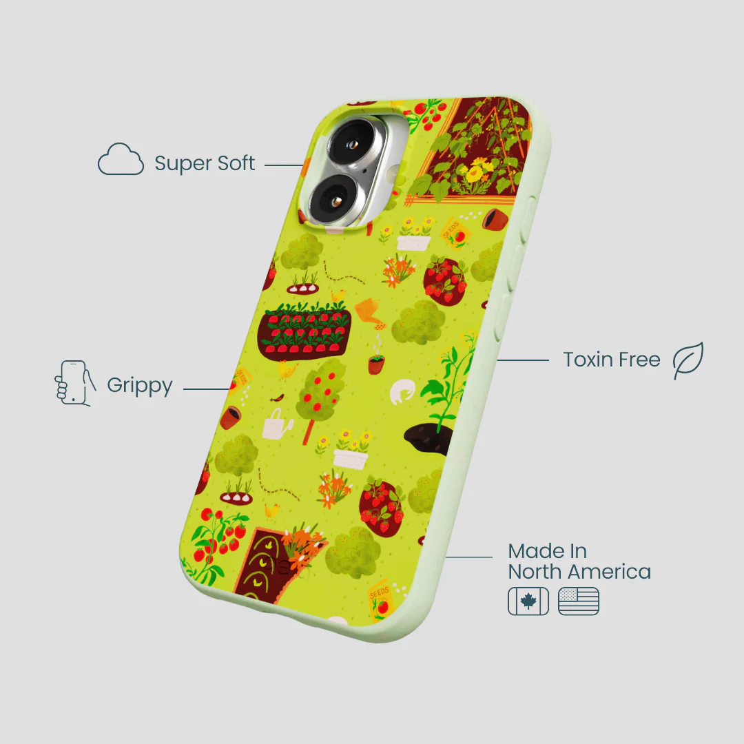 Sage Green Spring Garden iPhone 16 Case - Image 4