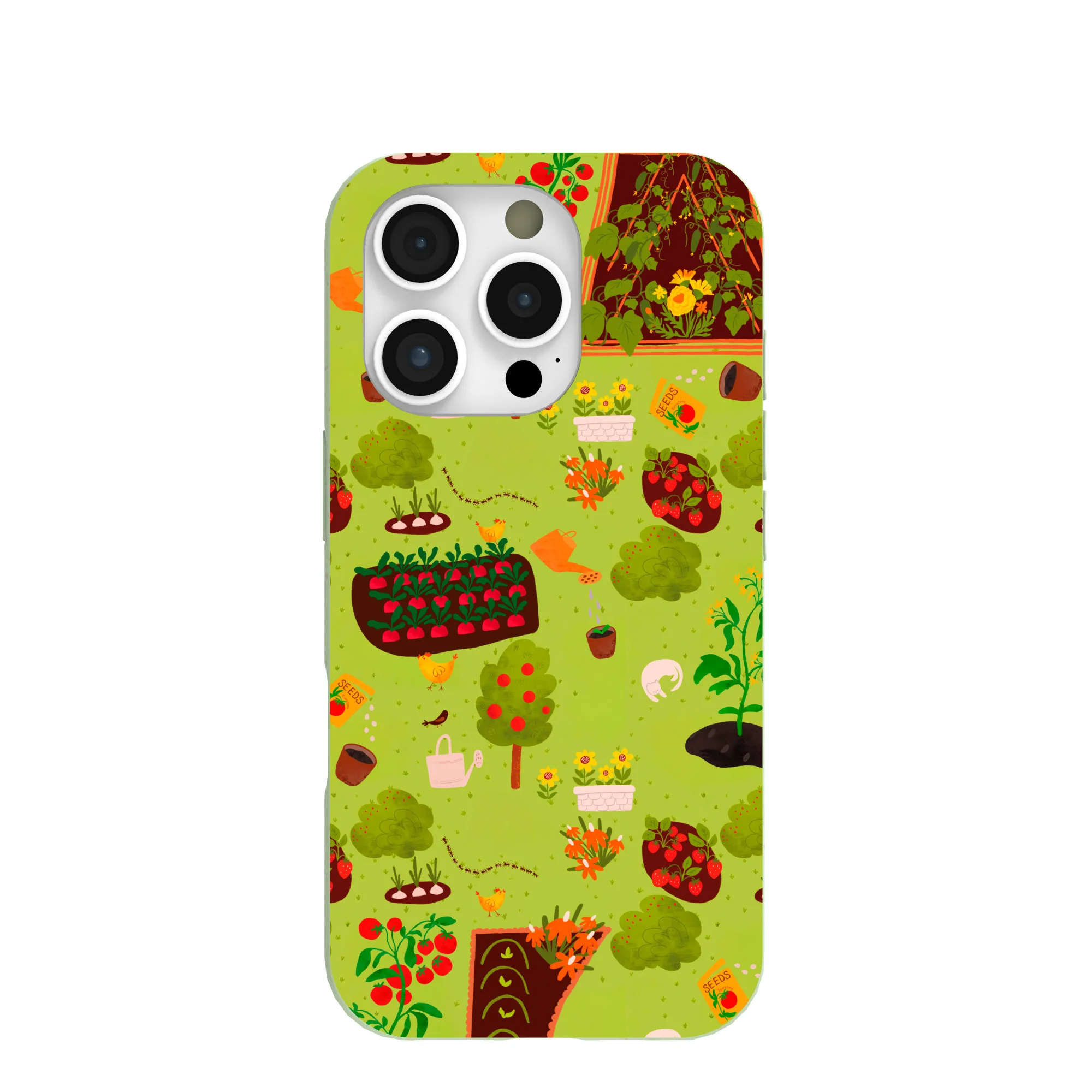 Sage Green Spring Garden iPhone 16 Pro Case