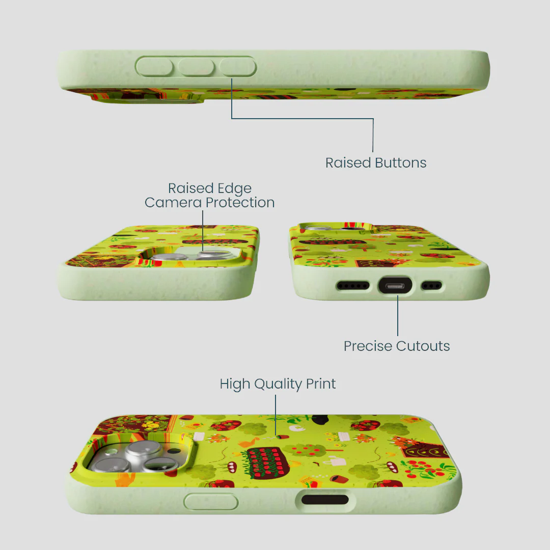 Sage Green Spring Garden iPhone 16 Pro Case - Image 3