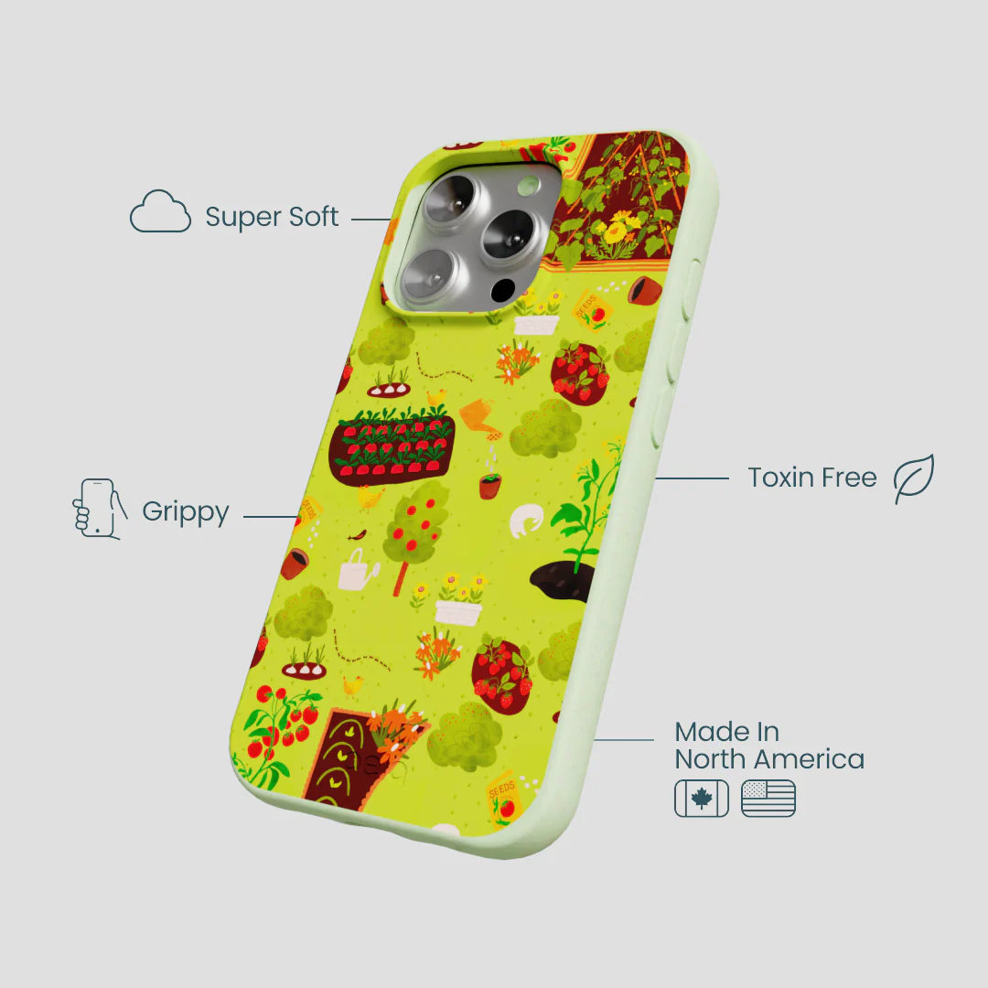 Sage Green Spring Garden iPhone 16 Pro Case - Image 4