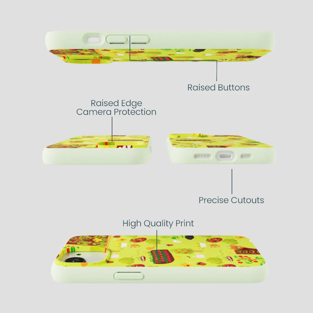 Sage Green Spring Garden iPhone 16e/17e Case - Image 3
