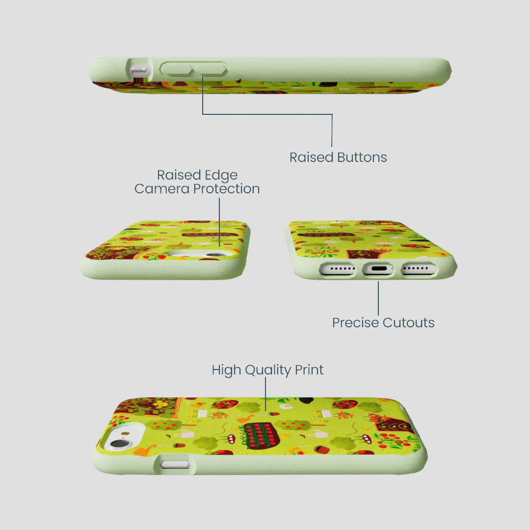 Sage Green Spring Garden iPhone 6/6s/7/8/SE Case - Image 2