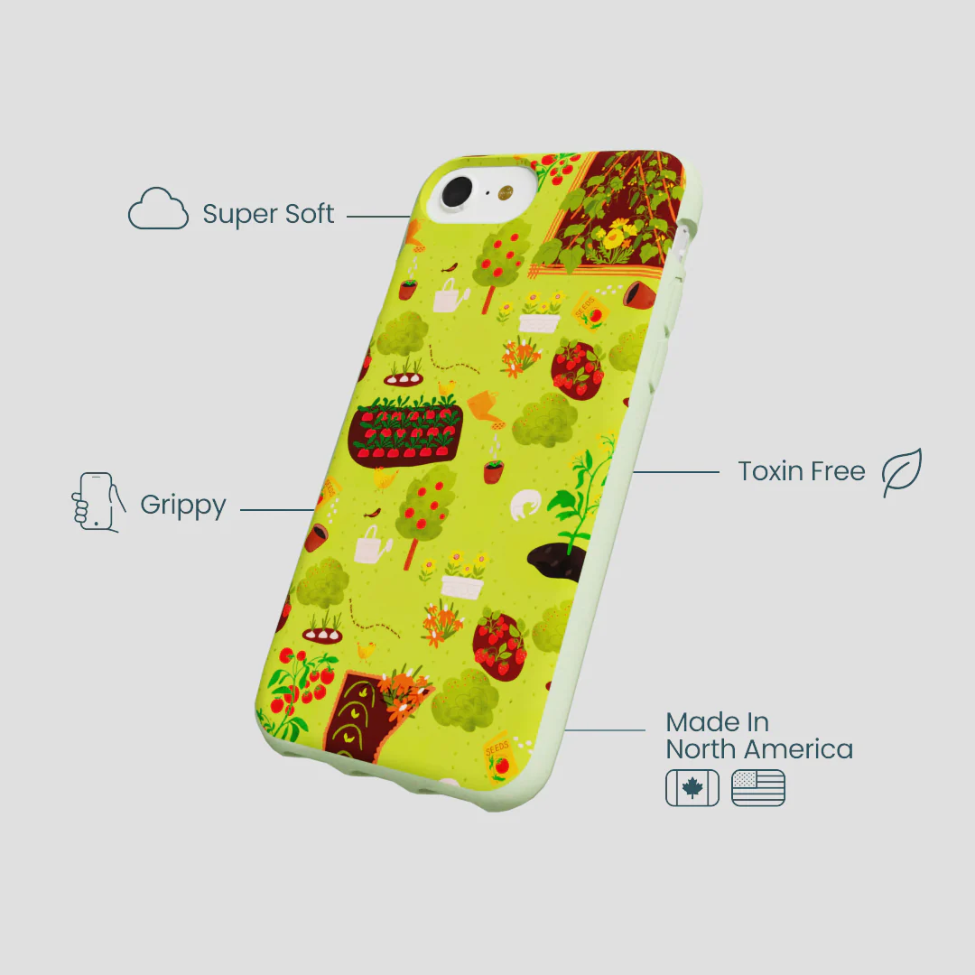 Sage Green Spring Garden iPhone 6/6s/7/8/SE Case - Image 3