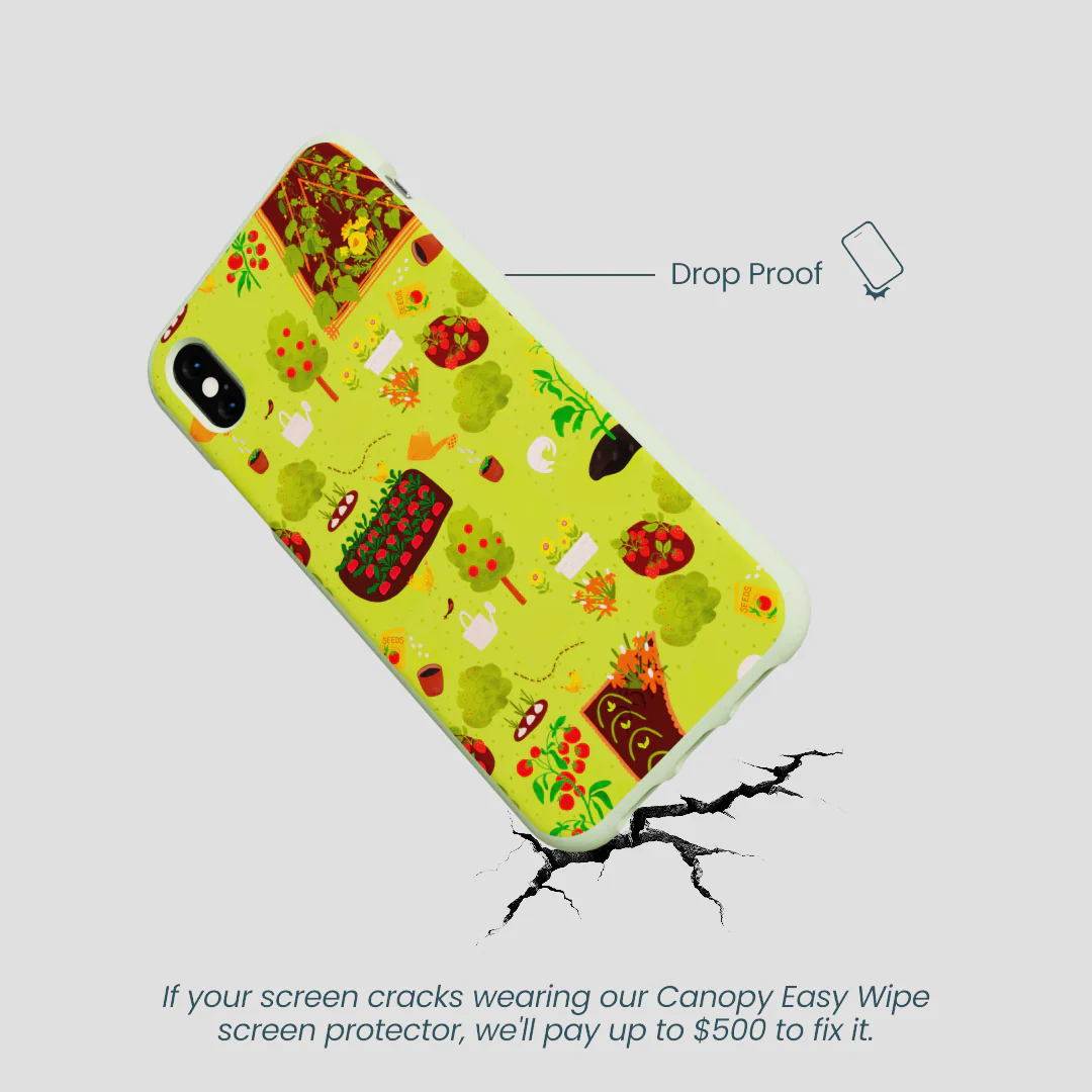 Sage Green Spring Garden iPhone XR Case - Image 4
