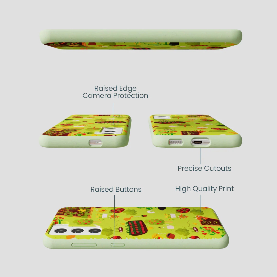 Sage Green Spring Garden Samsung Galaxy S21 Case - Image 2