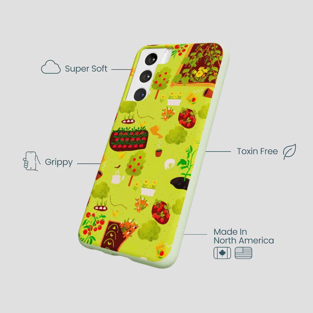 Sage Green Spring Garden Samsung Galaxy S21 Case - Image 3