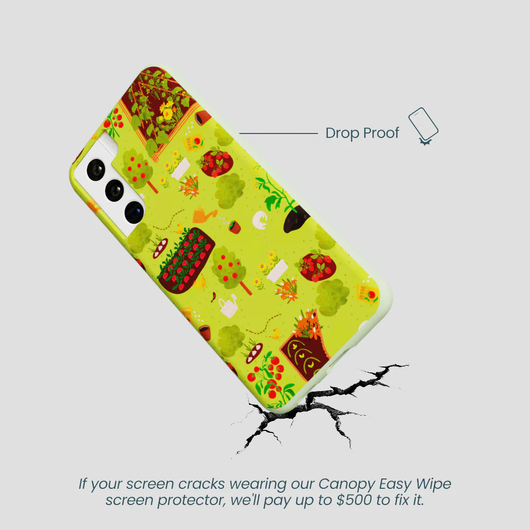 Sage Green Spring Garden Samsung Galaxy S21 Case - Image 4