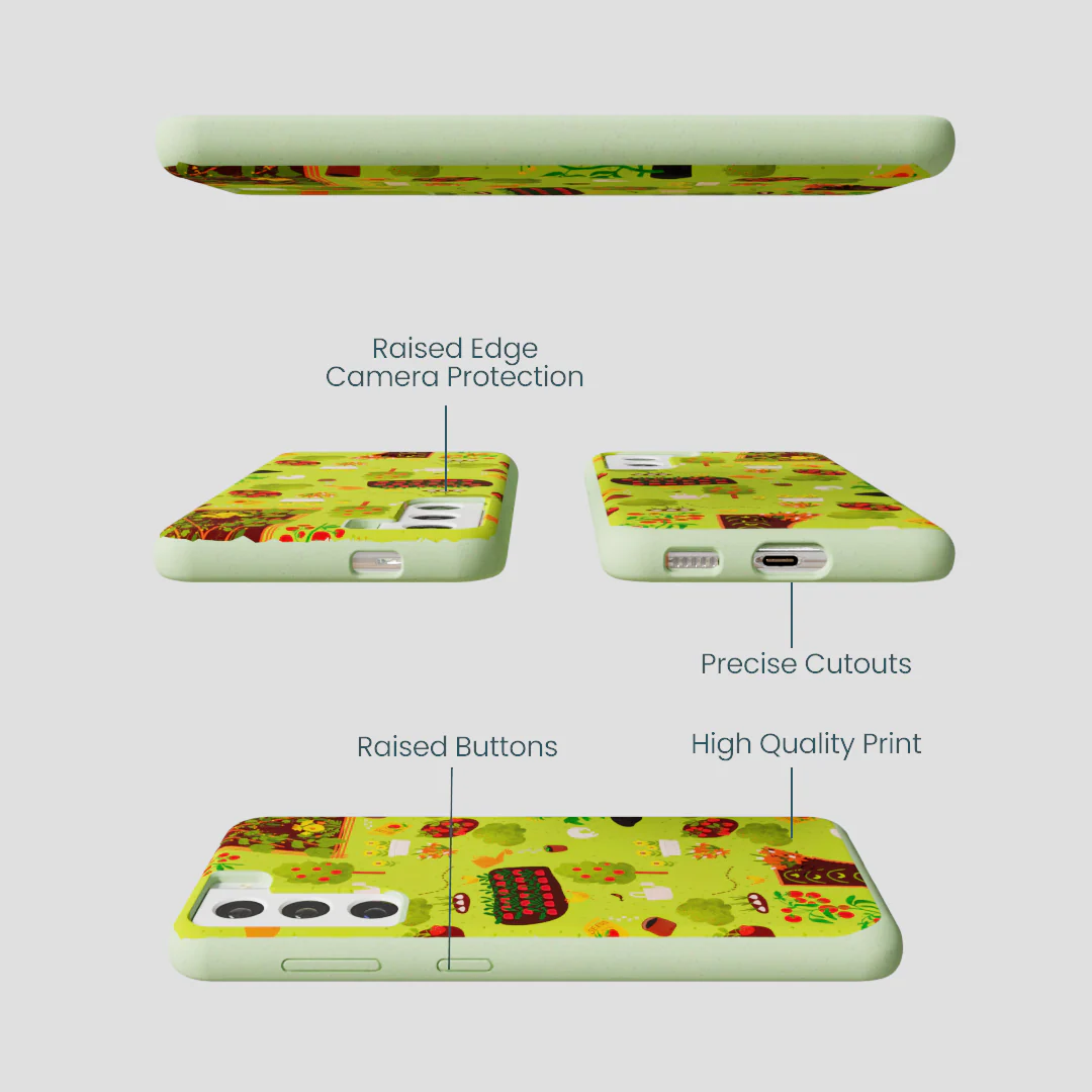 Sage Green Spring Garden Samsung Galaxy S22 Case - Image 2