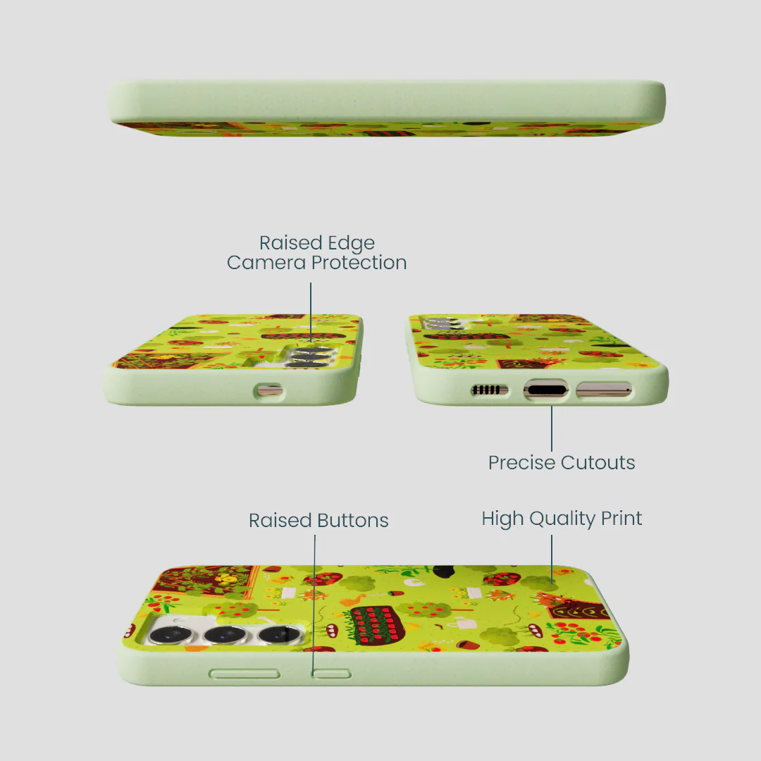 Sage Green Spring Garden Samsung Galaxy S23 Case - Image 2