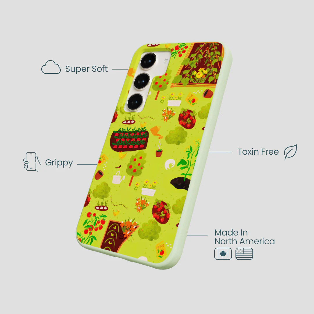 Sage Green Spring Garden Samsung Galaxy S23 Case - Image 3