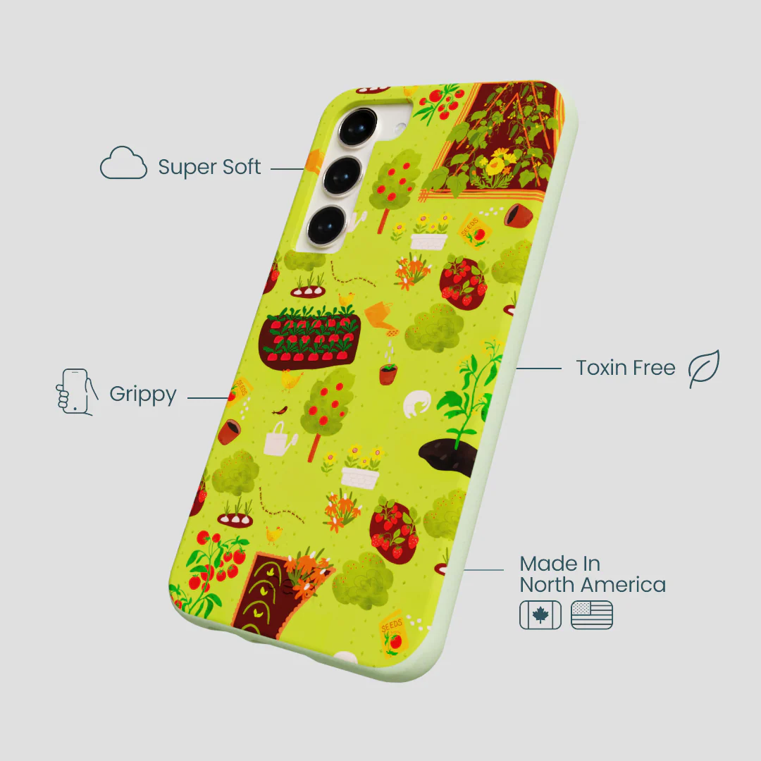 Sage Green Spring Garden Samsung Galaxy S23+(Plus) Case - Image 3