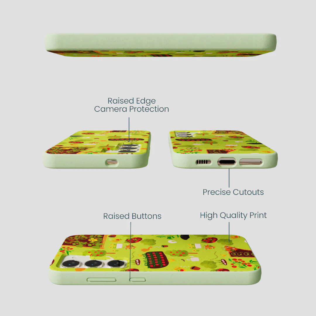 Sage Green Spring Garden Samsung Galaxy S24 Case - Image 2