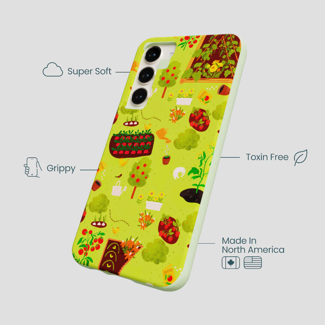 Sage Green Spring Garden Samsung Galaxy S24+(Plus) Case - Image 3
