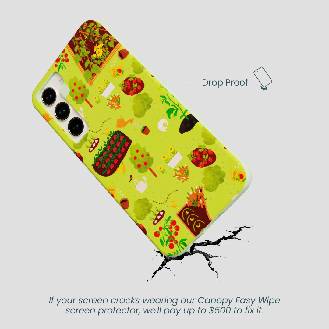 Sage Green Spring Garden Samsung Galaxy S24+(Plus) Case - Image 4