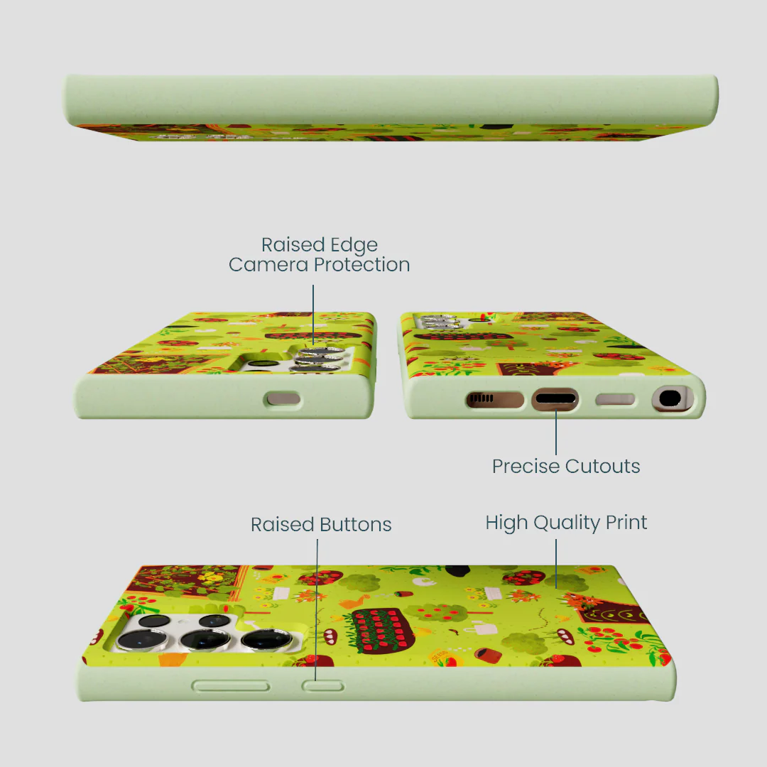 Sage Green Spring Garden Samsung Galaxy S24 Ultra Case - Image 2