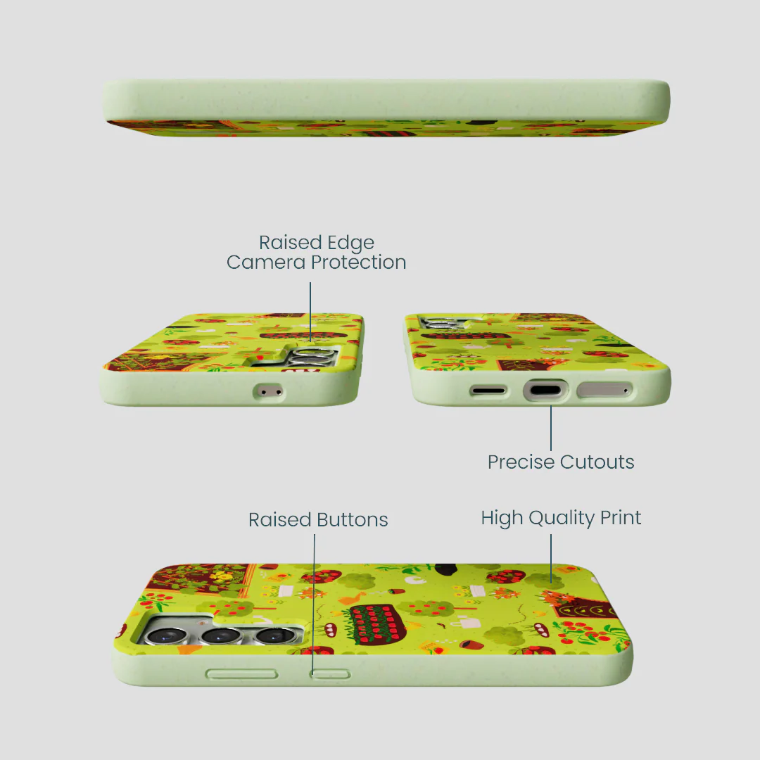 Sage Green Spring Garden Samsung Galaxy S25 Case - Image 2