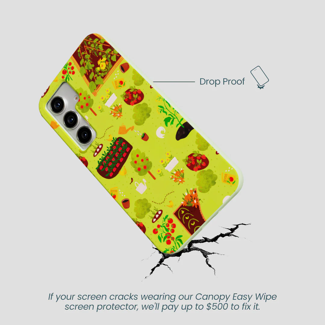 Sage Green Spring Garden Samsung Galaxy S25 Case - Image 4