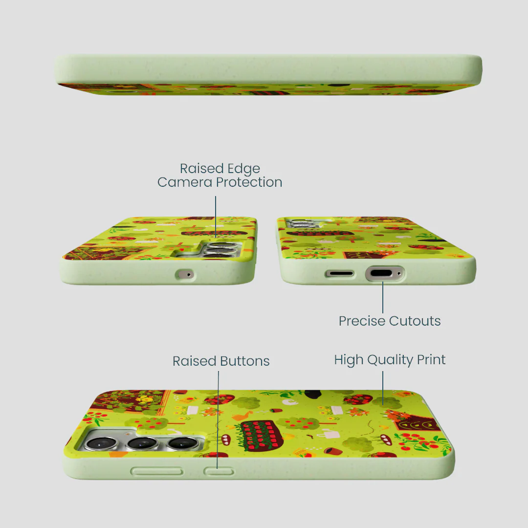 Sage Green Spring Garden Samsung Galaxy S25+(Plus) Case - Image 2