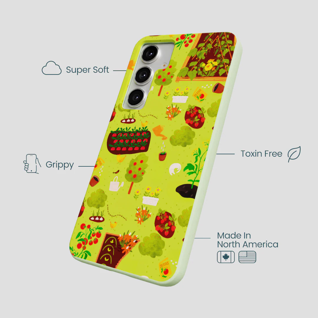 Sage Green Spring Garden Samsung Galaxy S25+(Plus) Case - Image 3