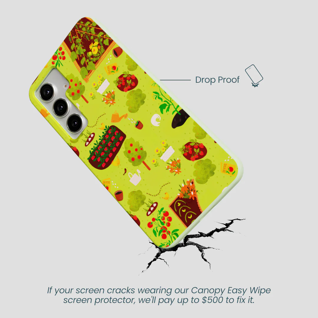 Sage Green Spring Garden Samsung Galaxy S25+(Plus) Case - Image 4