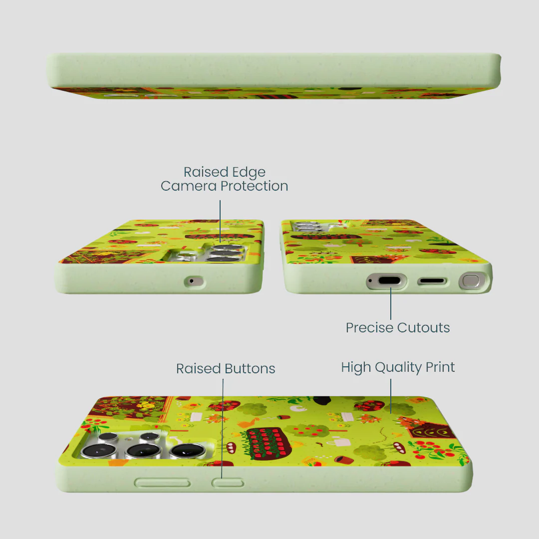 Sage Green Spring Garden Samsung Galaxy S25 Ultra Case - Image 2