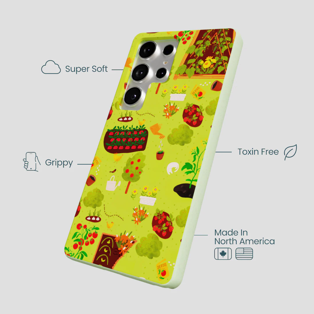 Sage Green Spring Garden Samsung Galaxy S25 Ultra Case - Image 3