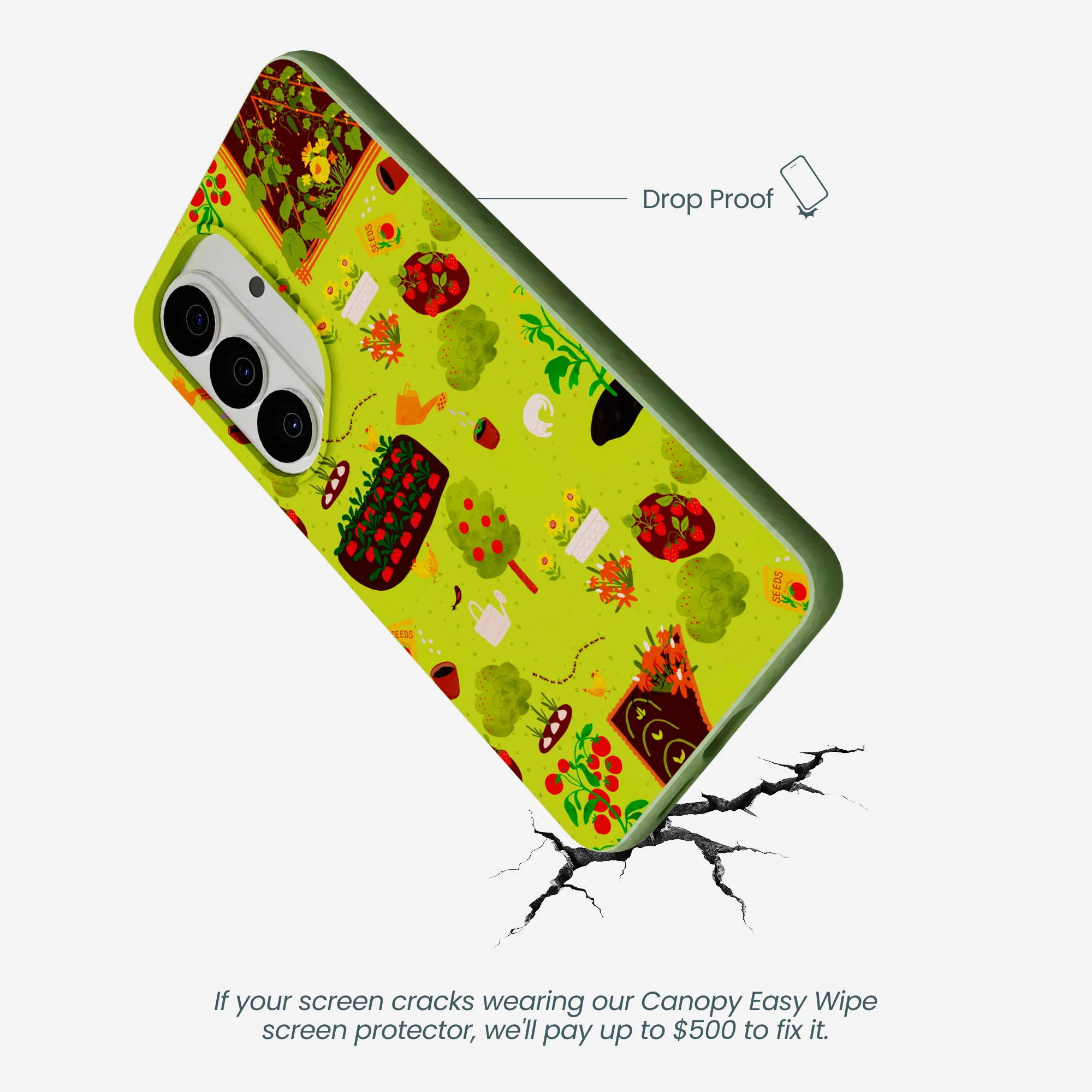 Sage Green Spring Garden Samsung Galaxy S26 Case - Image 4