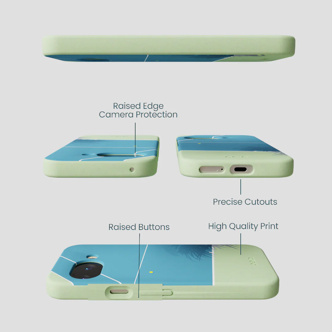 Sage Green Tennis Court Google Pixel 9a Case - Image 2