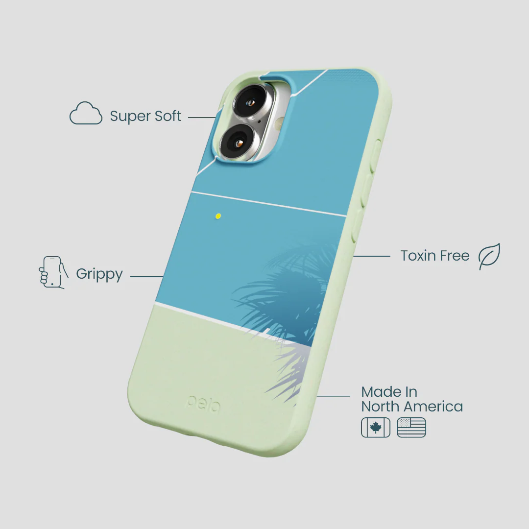 Sage Green Tennis Court iPhone 16 Case - Image 4