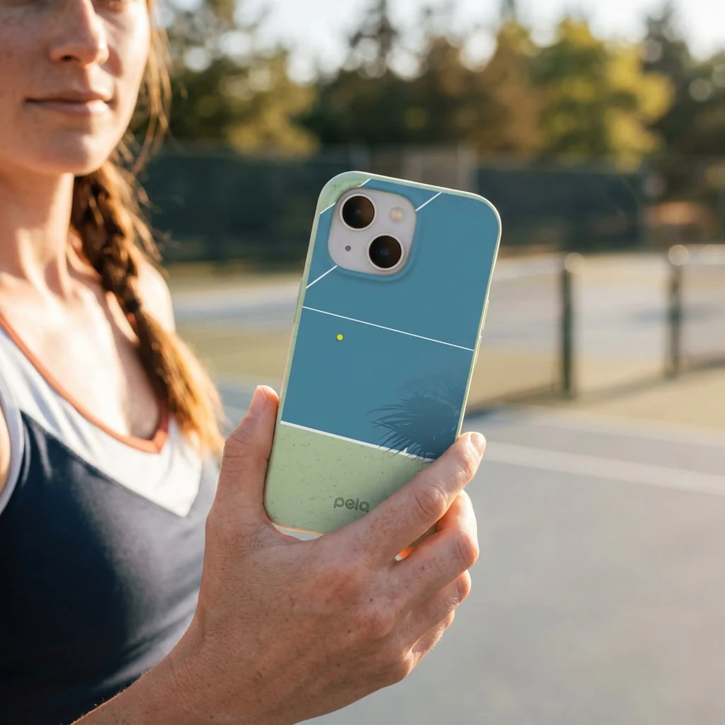 Sage Green Tennis Court iPhone 17 Case - Image 2
