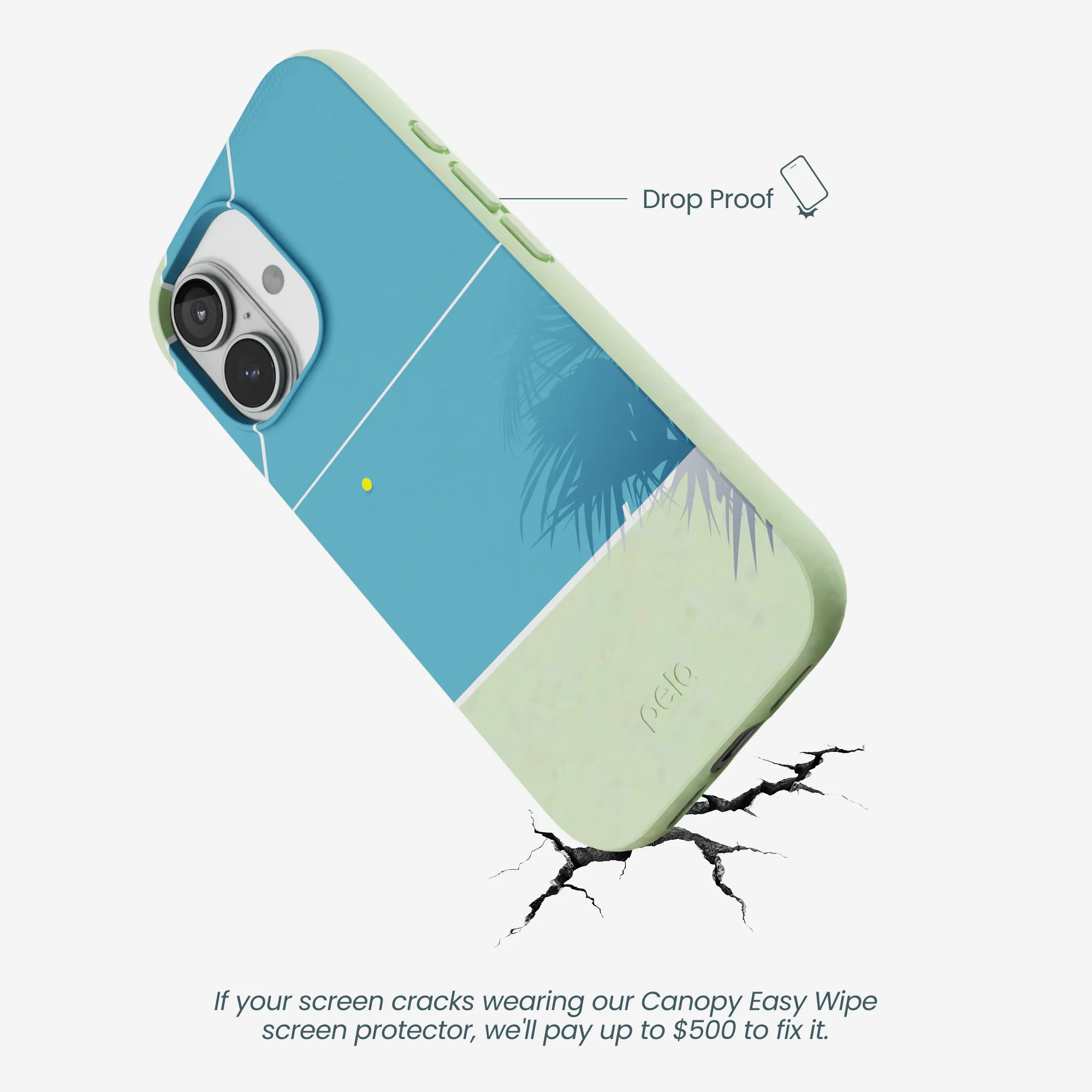 Sage Green Tennis Court iPhone 17 Case - Image 5