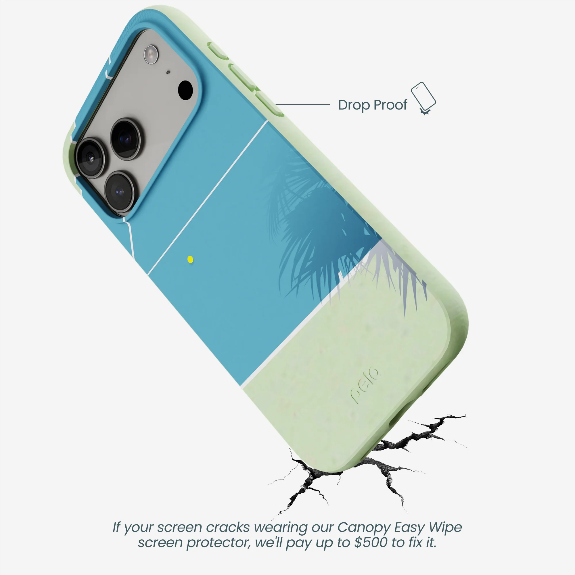 Sage Green Tennis Court iPhone 17 Pro Max Case - Image 5