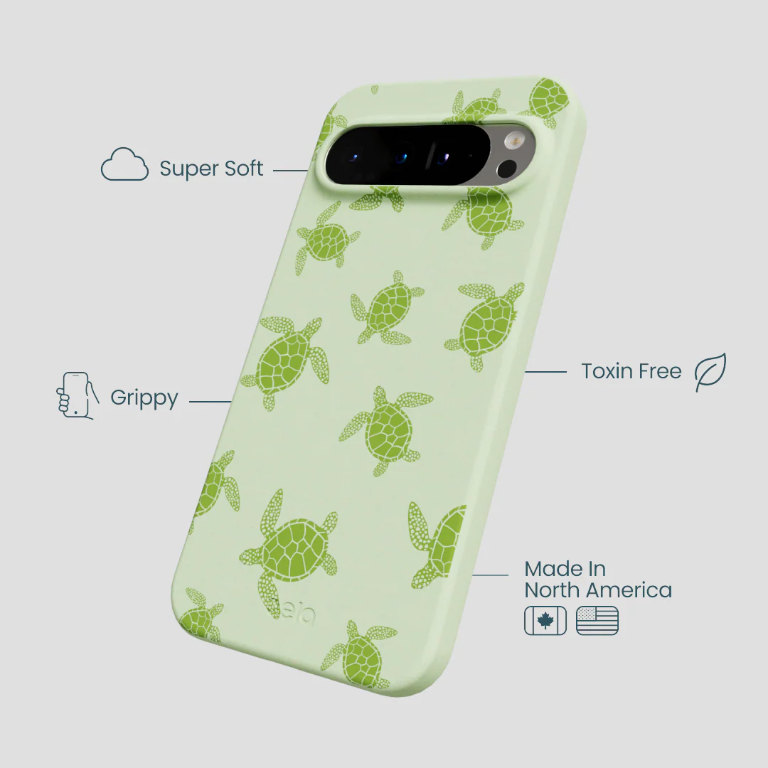 Sage Green Tiny Turtles Google Pixel 9 Pro XL Case - Image 4