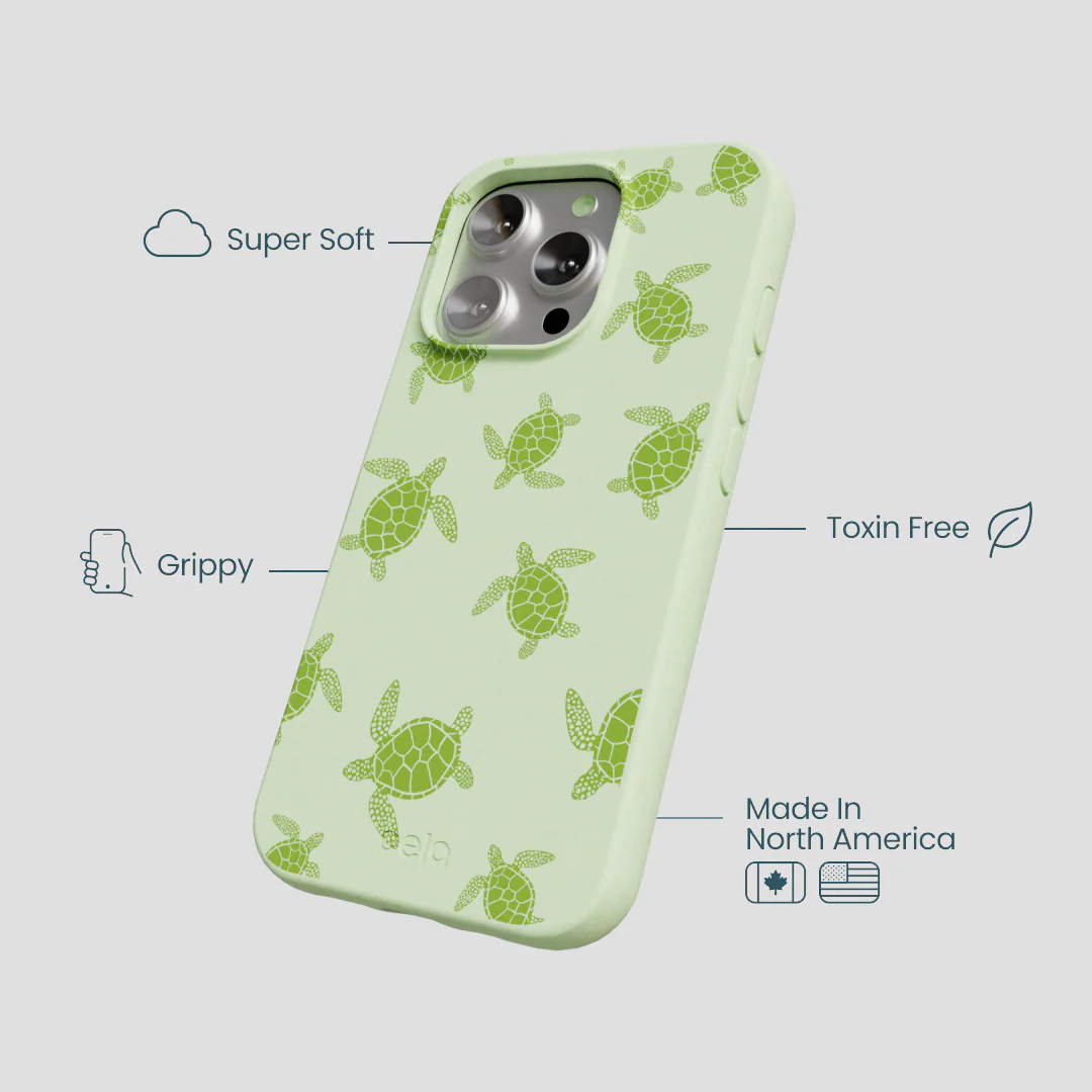 Sage Green Tiny Turtles iPhone 16 Pro Case - Image 4